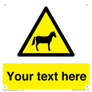 Custom warning horses